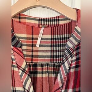 Free People plaid tunic